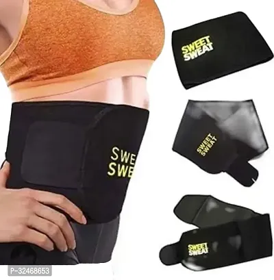 Weight lose belt fat lose belt pet kam karne ki belt patla hone ka belt sweat slim belt hot belt yoga belt,GYM BLET exercise belt tummy trimmer belt for men  women (Free size, Pack of 1) (PE-024)-thumb0