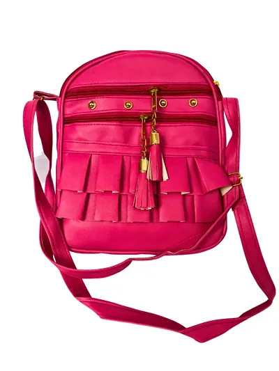 Synthetic Leather Bag For Girls