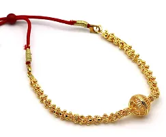 Upala Gold Plated Bakul Choker Necklace Set With Adjustable Tassel-thumb2