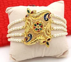 Upala Classic Gold Plated Bracelet with Minakari work For Women-thumb1