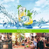 SZONZ ice tray Ice Cube Tray For Freezer Flexible Silicone Honeycomb Design 37 Cavity Ice Cube Mould Tray for Freezer Reusable water Ice Cubes Silicon Trays for Chilled Drinks Stackable Ice Cube Trays Multicolor (Pack Of 3)-thumb3