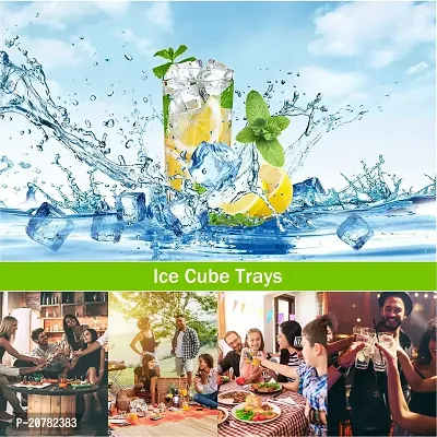 SZONZ ice tray Ice Cube Tray For Freezer Flexible Silicone Honeycomb Design 37 Cavity Ice Cube Mould Tray for Freezer Reusable water Ice Cubes Silicon Trays for Chilled Drinks Stackable Ice Cube Trays Multicolor (Pack Of 3)-thumb4