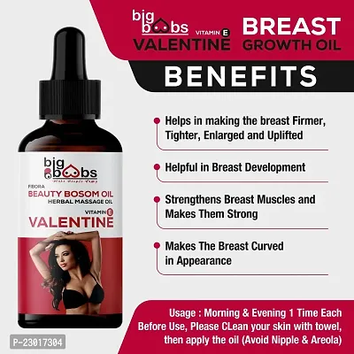 Idf  Release VALENTINE Bigger Breast Enlarge 100% Natural Body Toner Breast Oil for Women its helps in growth/firming/tightening natural with Anti Ageing, Shaping, Uplifting Sagging Fat Muscles-thumb5