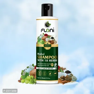 Floni 18 Herbs Natural Shampoo For Men  Women Suitable For Dry Hair Scalp prevent Hair Fall-thumb4
