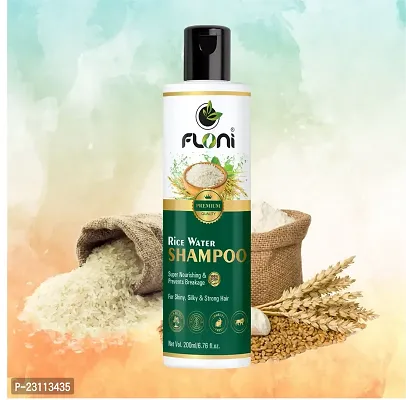 Floni Rice Water Shampoo for Women  Men for Shining Silky  Strong Hair 200 ML-thumb4