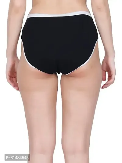 Stylish Black Cotton Panty For Women-thumb2