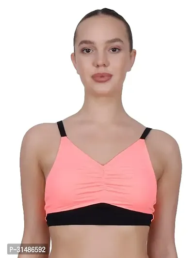 Stylish Pink Cotton Bras For Women-thumb0