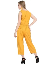 Solid Yellow Jumpsuit for women-thumb3