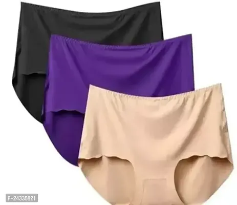 Stylish Silk Hipster Brief For Women Pack Of 3-thumb0