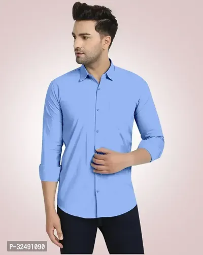 Trendy Cotton Blend Shirts for Men-thumb0