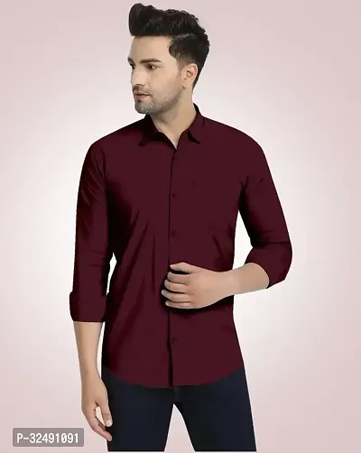 Trendy Cotton Blend Shirts for Men-thumb0