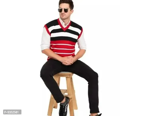Classic Acrylic Striped Sweaters for Men-thumb0