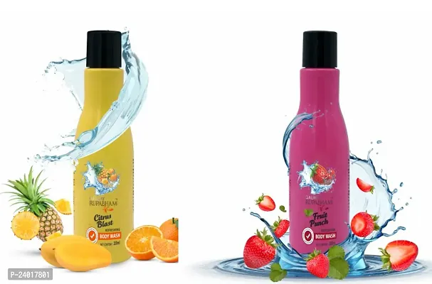 Galway Fruit Punch Body Wash, Galway Citrus Blast Body Wash Pack Of 2