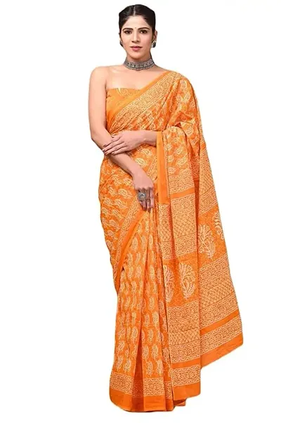 New In Cotton Saree with Blouse piece 