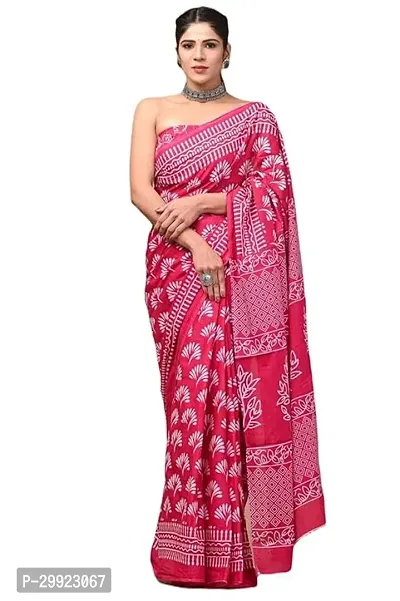 Elegant Multicoloured Cotton Printed Ready To Wear Stitched Saree For Women-thumb0