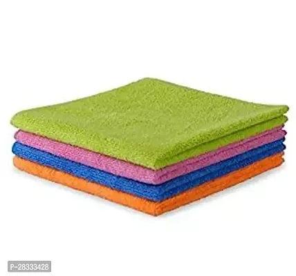 Classic Cotton Blend Solid Towel Set Pack of 4