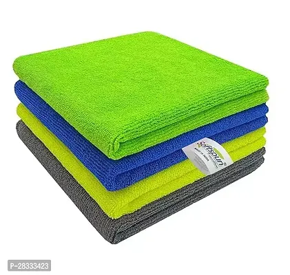 Classic Cotton Blend Solid Towel Set Pack of 4