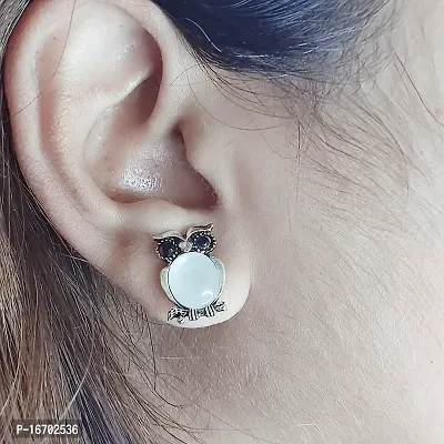 Owl Stud Earrings/Tiny Earrings/small Earrings/Mini Earrings - 15-thumb3