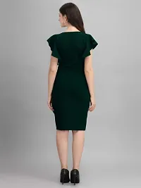 Stylish Green Rayon Dresses For Women-thumb3