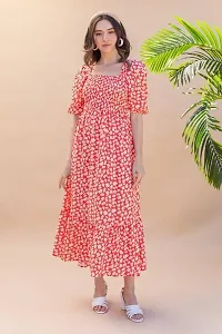 Stylish Pink Cotton Blend Dresses For Women-thumb2