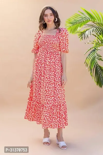 Stylish Pink Cotton Blend Dresses For Women-thumb3