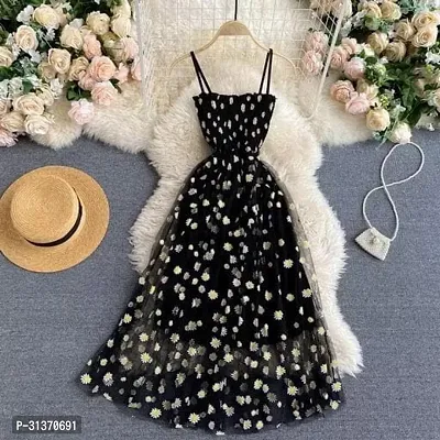 Stylish Black Net Dresses For Women-thumb2