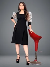 Stylish Black Cotton Dresses For Women-thumb4