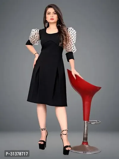 Stylish Black Cotton Dresses For Women-thumb5