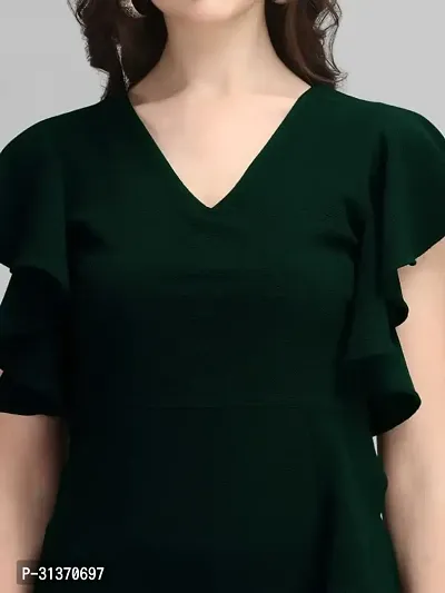 Stylish Green Rayon Dresses For Women-thumb5