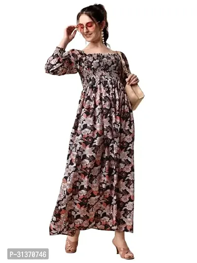 Stylish Multicoloured Crepe Dresses For Women-thumb0