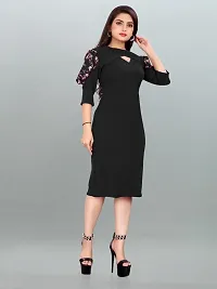 Stylish Black Cotton Blend Dresses For Women-thumb4