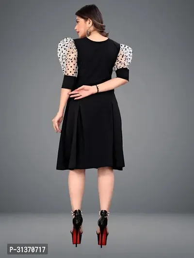 Stylish Black Cotton Dresses For Women-thumb4