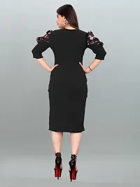 Stylish Black Cotton Blend Dresses For Women-thumb3