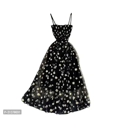 Stylish Black Net Dresses For Women-thumb0