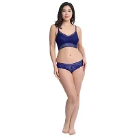 Lenriza Lace Non Padded Wirefree Bra and Panty Set for Woman-thumb2