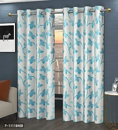 Premium Polyester Printed Door Curtains 6 feet Long-thumb0