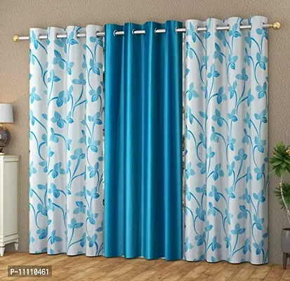 Premium Polyester Printed Door Curtains 6 feet Long-thumb0