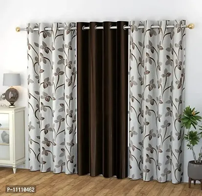 Premium Polyester Printed Door Curtains 6 feet Long-thumb0