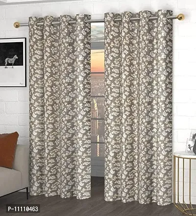 Premium Polyester Printed Door Curtains 6 feet Long-thumb0