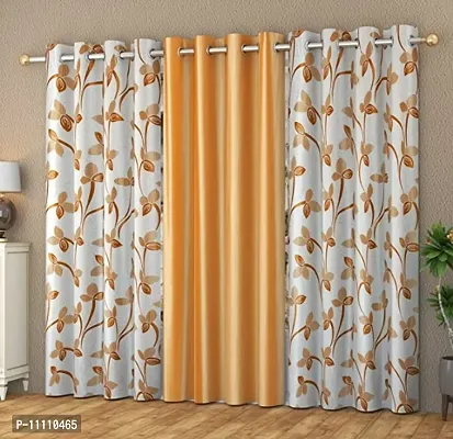 Premium Polyester Printed Door Curtains 6 feet Long-thumb0