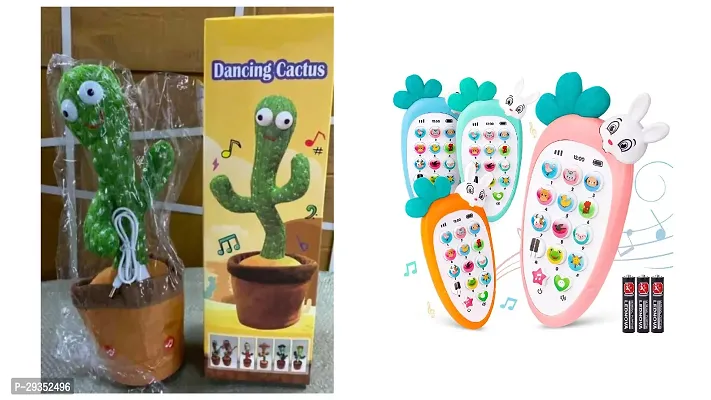 Sound Remorte Different Songs in Each Button and Dancing Cactus with Music grren color pack of 2