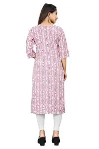 Stylish Purple Crepe Printed Kurta For Women-thumb1