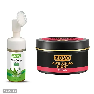 Night Cream 50 Gm and Aloe Vera Face Wash-thumb0