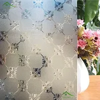 WISDOM? Privacy Window Film Frosted Glass Film Static Cling Glass Film No Glue Anti-UV Window Sticker Non Adhesive for Privacy Office Meeting Room Bathroom Living Room-thumb1