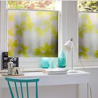 WISDOM?100% Privacy Vinyl Frosted Window Self Adhesive Glass Film Static Cling Glass Film No Glue Anti-UV Window Sticker Non Adhesive-thumb1