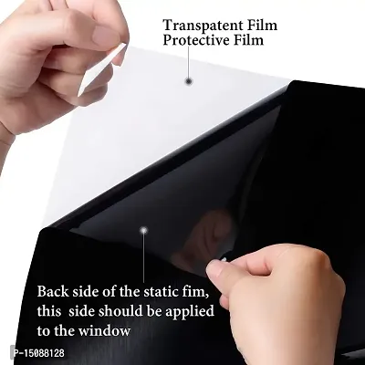 WISDOM Black Privacy Window Vinyl Film Decorative Decal for Bathroom, Kitchen, Home, Office DIY 50cm X60cm-thumb5