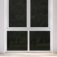 WISDOM? Black Window Privacy Film Heat Control Reflective Glass Covering Anti UV Control; Film Static Cling House Window Film-thumb1