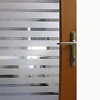 WISDOM?Privacy Window Film Frosted Glass Window Film Patterns Window Frosting Film Non-Adhesive See Out Not in Static Cling Glass Film for Bathroom Home Office Kids Study Room (12 x 38 inch)-thumb3