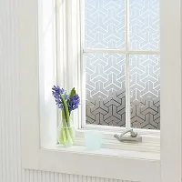 WISDOM? Privacy Window Film Frosted Glass Film Static Cling Glass Film No Glue Anti-UV Window Sticker Non Adhesive for Privacy Office Meeting Room Bathroom Living Room-thumb2