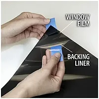 WISDOM? Glass Vinyl Window Film Daytime Privacy, Sun Blocking Heat Control Anti UV Reflective Film Static Cling Window Tint for Home Office Living Room (20 x 60, Black Film)-thumb4